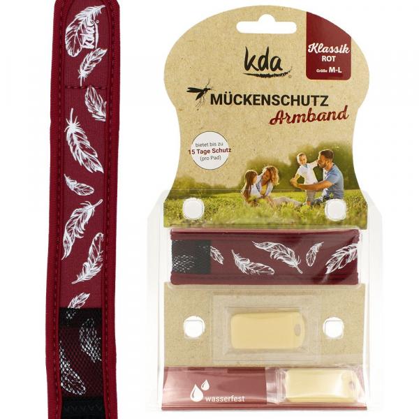 kda Mückenschutzarmband Klassik lose rot